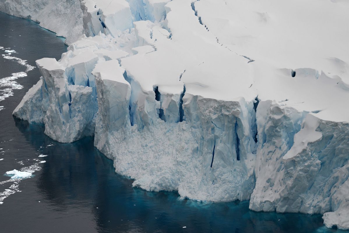 09A Huge Blocks Of Ice About To Calf From Glacier Viewpoint At Neko Harbour On Quark Expeditions Antarctica Cruise